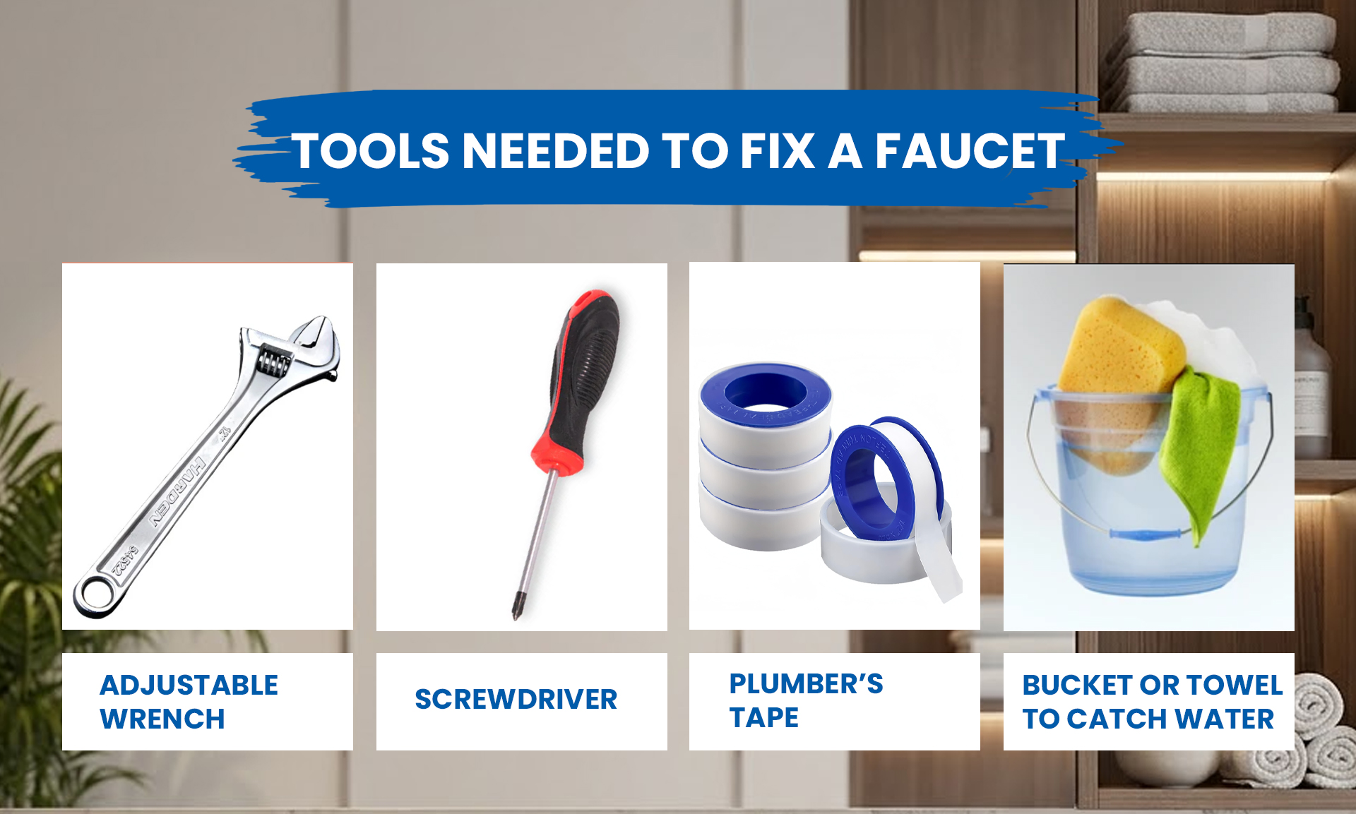 tools need to fix faucet by moro faucets