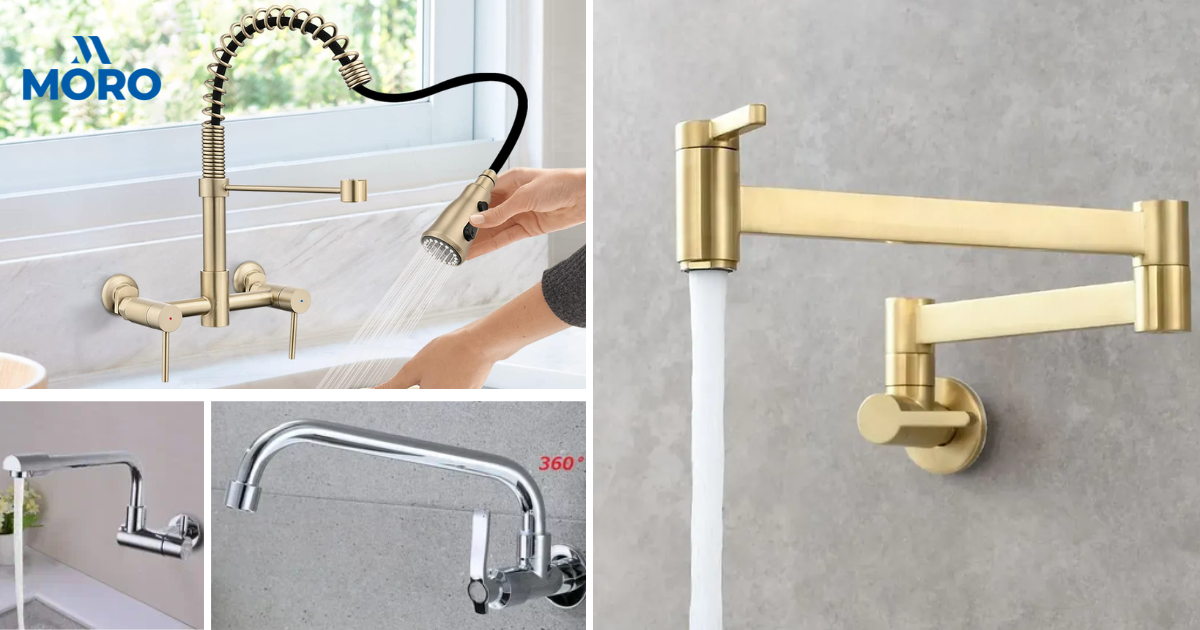 Wall-Mounted Kitchen Faucet